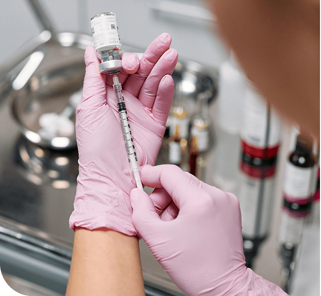 nurse using fda-approved Hyaluronic acid
