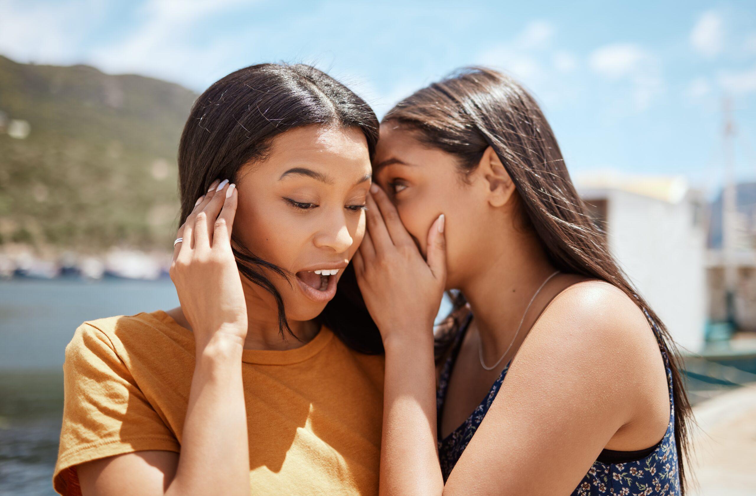 two women talking about a man who have done the WIDR male penile girth enhancement procedure